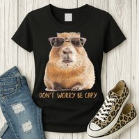 Dont Worry Be Capy Capybara Funny Capybara Lovers Womens T-Shirt