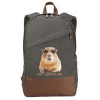 Dont Worry Be Capy Capybara Funny Capybara Lovers Cotton Canvas Backpack