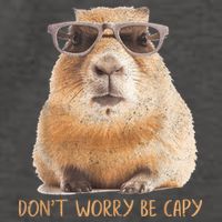 Dont Worry Be Capy Capybara Funny Capybara Lovers Vector Backpack