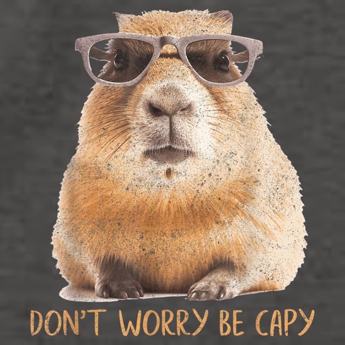 Dont Worry Be Capy Capybara Funny Capybara Lovers Vector Backpack