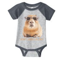 Dont Worry Be Capy Capybara Funny Capybara Lovers Infant Baby Jersey Bodysuit