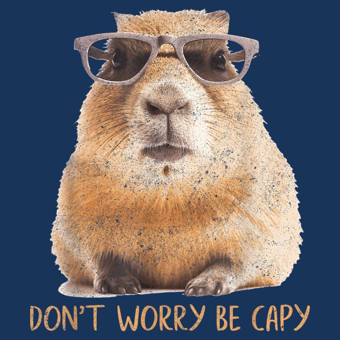 Dont Worry Be Capy Capybara Funny Capybara Lovers Infant Baby Jersey Bodysuit