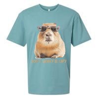 Dont Worry Be Capy Capybara Funny Capybara Lovers Sueded Cloud Jersey T-Shirt