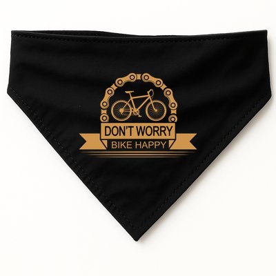 Don't Worry Bike Happy USA-Made Doggie Bandana