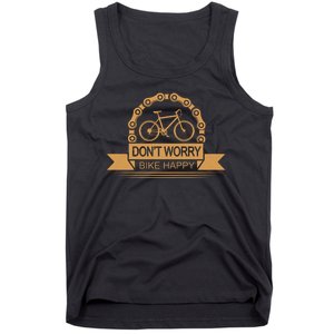 Don't Worry Bike Happy Tank Top