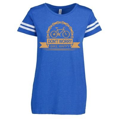 Don't Worry Bike Happy Enza Ladies Jersey Football T-Shirt