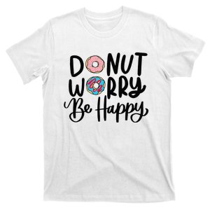 Donut Worry Be Happy Sweets Snack Police Cop T-Shirt