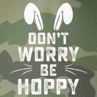 Don't Worry Be Hoppy Funny Easter Bunny Legacy Tie Dye Trucker Hat