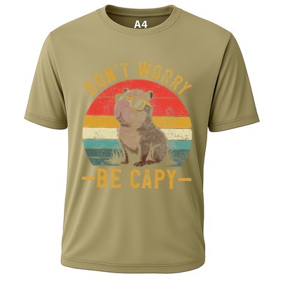 Dont Worry Be Capy Capybara Retro Cooling Performance Crew T-Shirt
