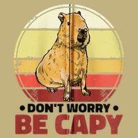 DonT Worry Be Capy Capybara Mousepad