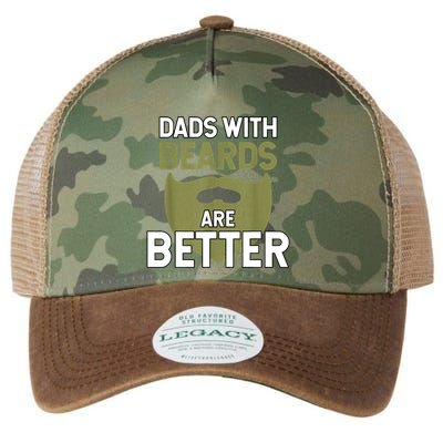 Dads With Beards Are Better Fathers Day Funny Dad Legacy Tie Dye Trucker Hat