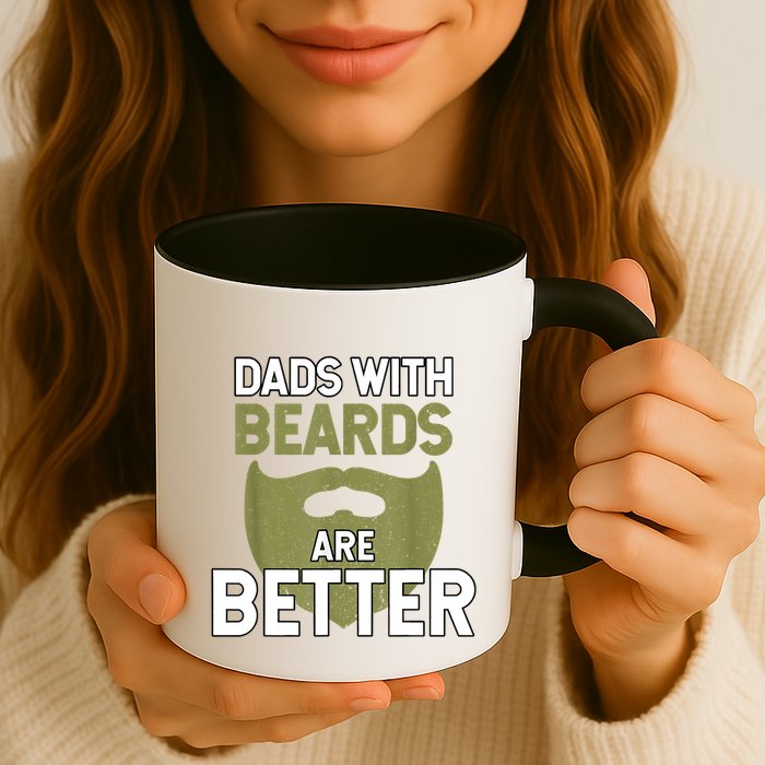 Dads With Beards Are Better Fathers Day Funny Dad Mug