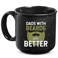 Dads With Beards Are Better Fathers Day Funny Dad 15oz Campfire Ceramic Mug