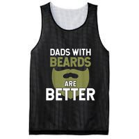 Dads With Beards Are Better Fathers Day Funny Dad Mesh Reversible Basketball Jersey Tank