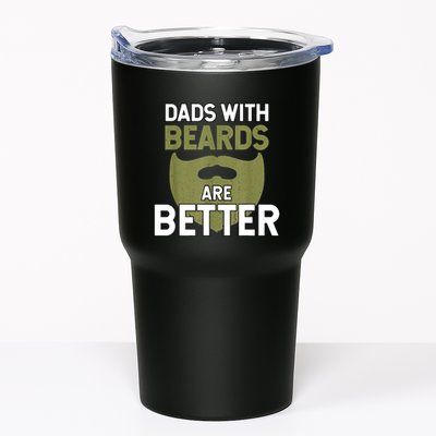 Dads With Beards Are Better Fathers Day Funny Dad Tumbler