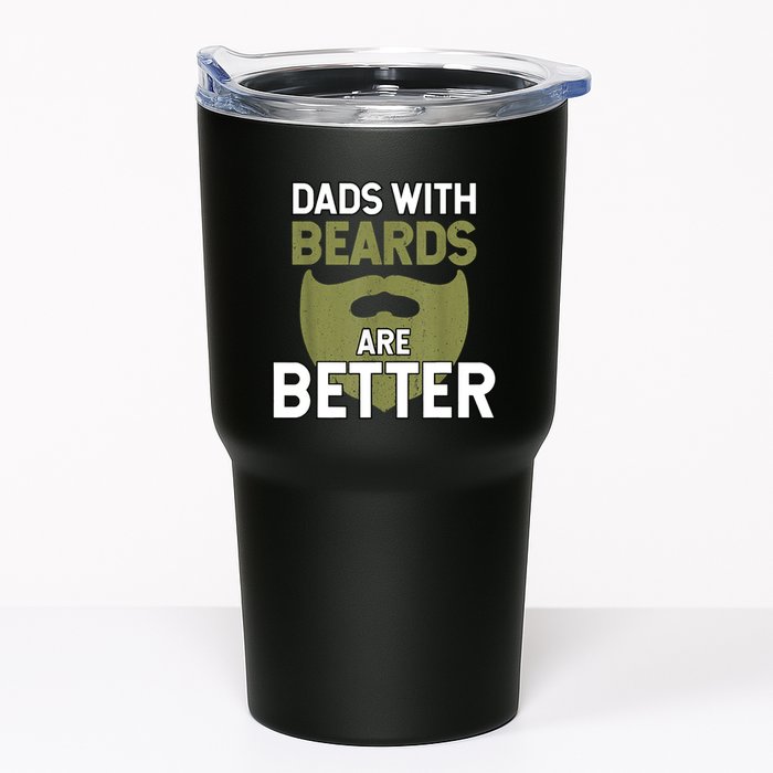 Dads With Beards Are Better Fathers Day Funny Dad Tumbler
