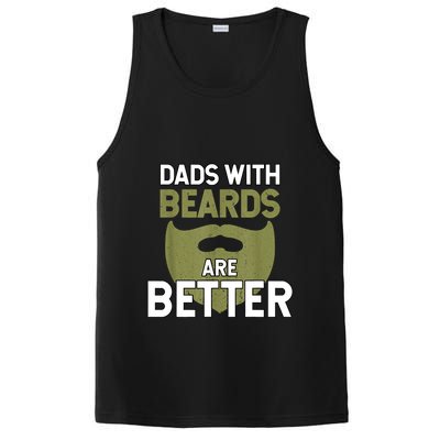 Dads With Beards Are Better Fathers Day Funny Dad PosiCharge Competitor Tank