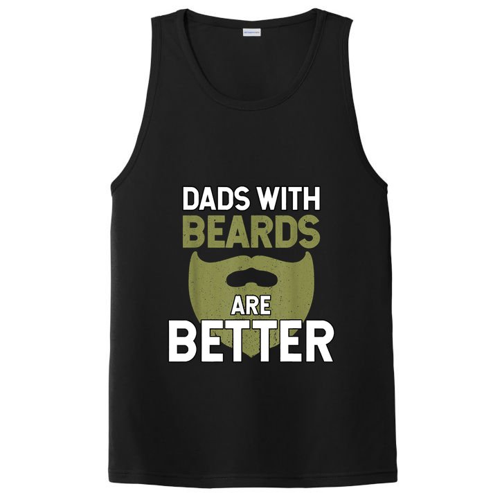 Dads With Beards Are Better Fathers Day Funny Dad PosiCharge Competitor Tank