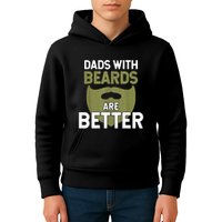 Dads With Beards Are Better Fathers Day Funny Dad Kids Hoodie