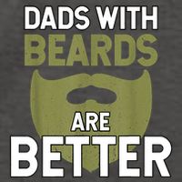 Dads With Beards Are Better Fathers Day Funny Dad Vector Backpack