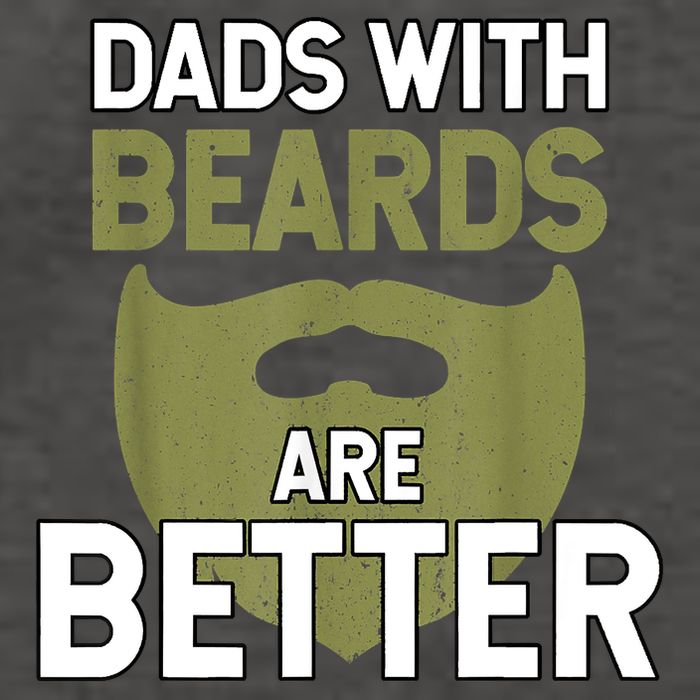 Dads With Beards Are Better Fathers Day Funny Dad Vector Backpack
