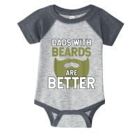 Dads With Beards Are Better Fathers Day Funny Dad Infant Baby Jersey Bodysuit