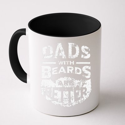 Dads With Beards Are Better Distressed Mug