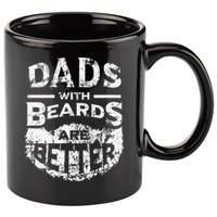 Dads With Beards Are Better Distressed 11oz C Handle Ceramic Mug