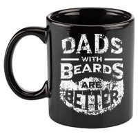 Dads With Beards Are Better Distressed 11oz C Handle Ceramic Mug
