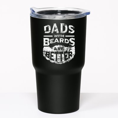 Dads With Beards Are Better Distressed Tumbler