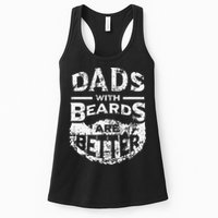 Dads With Beards Are Better Distressed Womens Tank Top