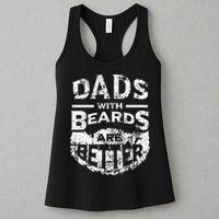 Dads With Beards Are Better Distressed Womens Tank Top