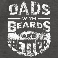 Dads With Beards Are Better Distressed Vector Backpack