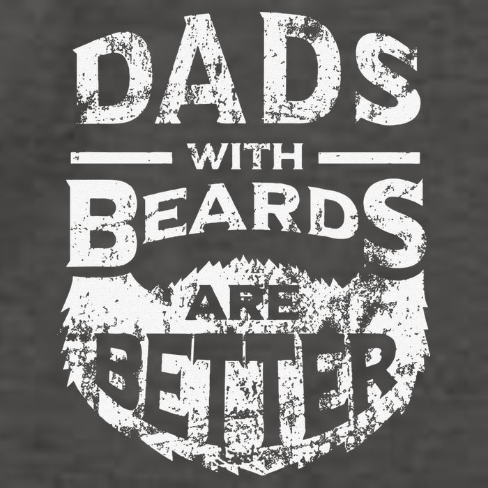 Dads With Beards Are Better Distressed Vector Backpack