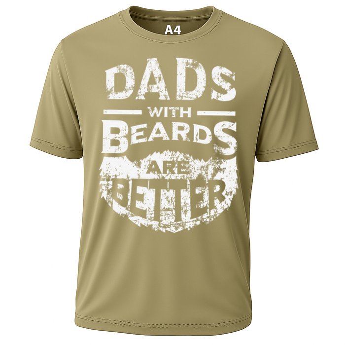 Dads With Beards Are Better Distressed Performance Shirt