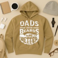 Dads With Beards Are Better Distressed Hoodie