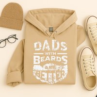 Dads With Beards Are Better Distressed Hoodie