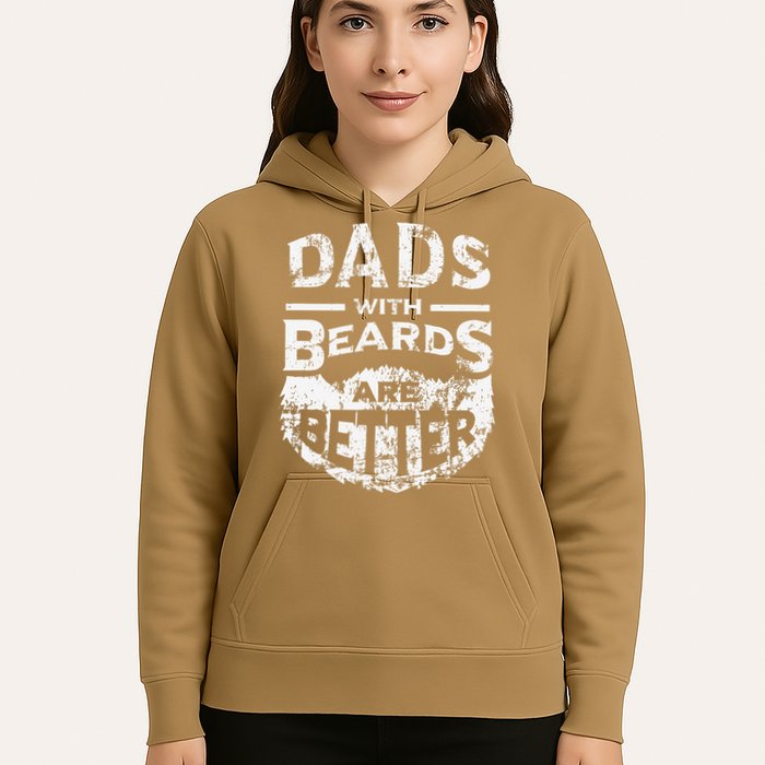 Dads With Beards Are Better Distressed Hoodie