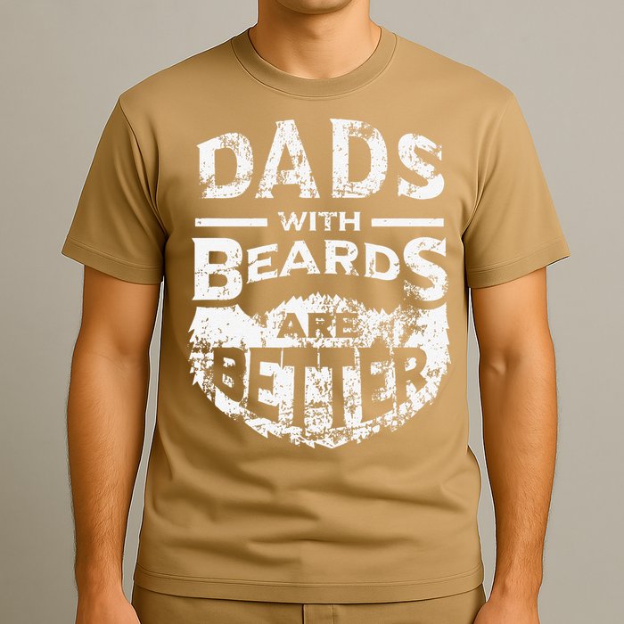Dads With Beards Are Better Distressed T-Shirt