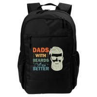 Dads With Beards Are Better Vintage Funny Fathers Day Joke Backpack