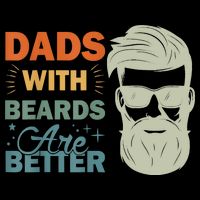 Dads With Beards Are Better Vintage Funny Fathers Day Joke Backpack