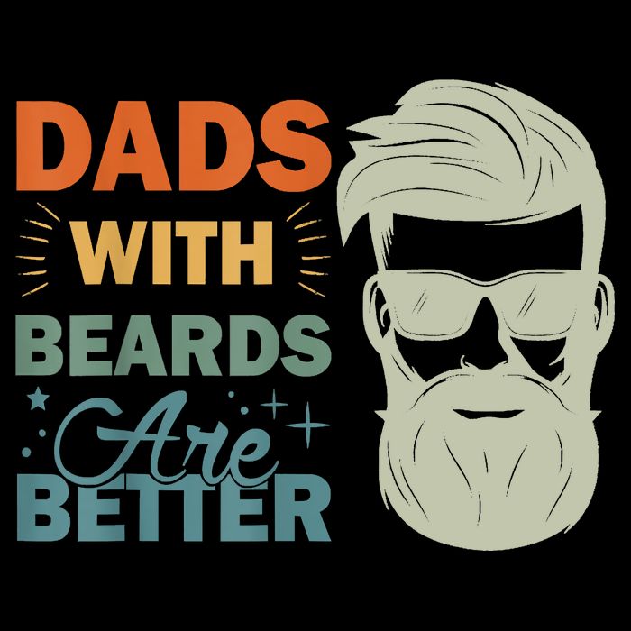 Dads With Beards Are Better Vintage Funny Fathers Day Joke Bucket Hat