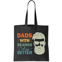 Dads With Beards Are Better Vintage Funny Fathers Day Joke Bag