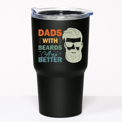 Dads With Beards Are Better Vintage Funny Fathers Day Joke Tumbler