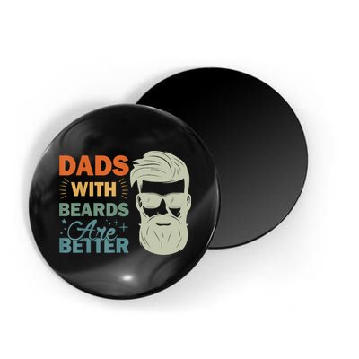 Dads With Beards Are Better Vintage Funny Fathers Day Joke Magnet