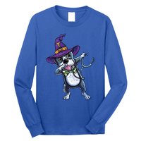 Dabbing Witch Boston Terrier Nurse Vintage Gift Long Sleeve Shirt