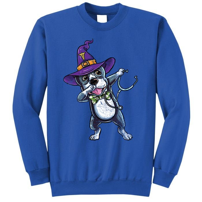 Dabbing Witch Boston Terrier Nurse Vintage Gift Sweatshirt