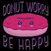 Donut Worry Be Happy Cute Gift Impact Tech Backpack