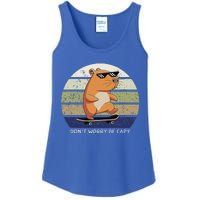 Dont Worry Be Capy Capybara Ladies Essential Tank