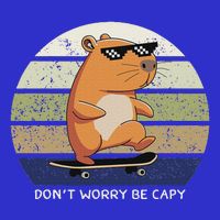 Dont Worry Be Capy Capybara Mousepad